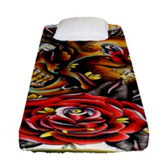 Flower Art Traditional Fitted Sheet (single Size)