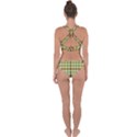 Geometric Tartan Pattern Square Cross Back Hipster Bikini Set View2