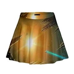 Future City Mini Flare Skirt by Sapixe