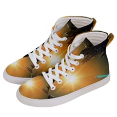 Future City Women s Hi-top Skate Sneakers by Sapixe