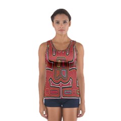 Frog Pattern Sport Tank Top  by Sapixe