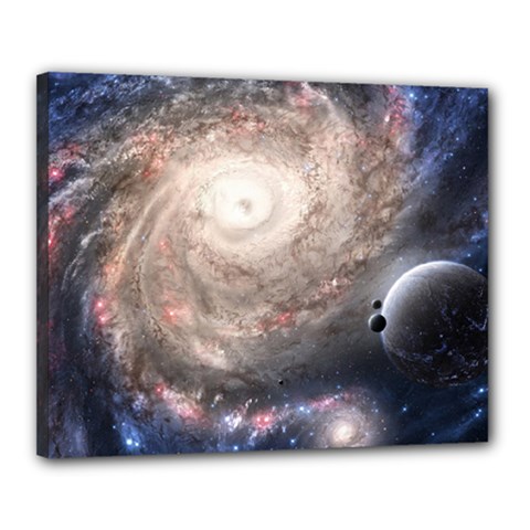 Galaxy Star Planet Canvas 20  X 16  by Sapixe