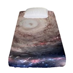 Galaxy Star Planet Fitted Sheet (single Size) by Sapixe