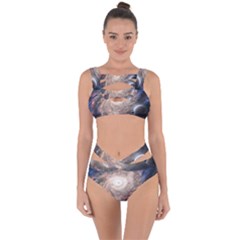 Galaxy Star Planet Bandaged Up Bikini Set  by Sapixe