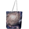 Galaxy Star Planet Full Print Rope Handle Tote (Large) View1