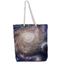 Galaxy Star Planet Full Print Rope Handle Tote (Large) View2