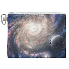 Galaxy Star Planet Canvas Cosmetic Bag (xxl) by Sapixe