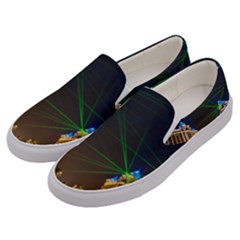 Galaxy Hotel Macau Cotai Laser Beams At Night Men s Canvas Slip Ons by Sapixe