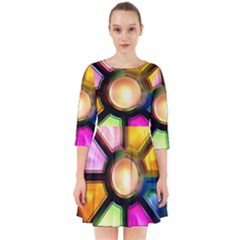 Glass Colorful Stained Glass Smock Dress by Sapixe