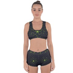 Green Android Honeycomb Gree Racerback Boyleg Bikini Set by Sapixe