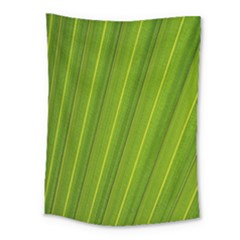 Green Leaf Pattern Plant Medium Tapestry by Sapixe