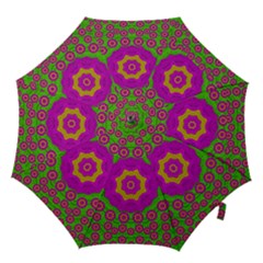 Decorative Festive Bohemic Ornate Style Hook Handle Umbrellas (medium) by pepitasart