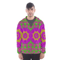 Decorative Festive Bohemic Ornate Style Hooded Wind Breaker (men) by pepitasart