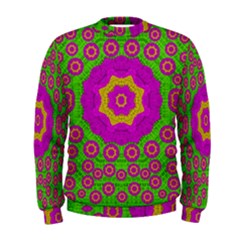 Decorative Festive Bohemic Ornate Style Men s Sweatshirt by pepitasart