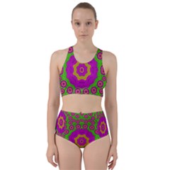 Decorative Festive Bohemic Ornate Style Racer Back Bikini Set by pepitasart