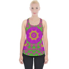 Decorative Festive Bohemic Ornate Style Piece Up Tank Top by pepitasart