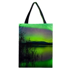 Green Northern Lights Canada Classic Tote Bag by Sapixe