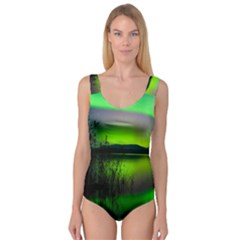 Green Northern Lights Canada Princess Tank Leotard  by Sapixe