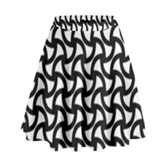 Grid Pattern Background Geometric High Waist Skirt by Sapixe