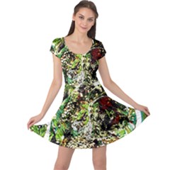 April   Birds Of Paradise 5 Cap Sleeve Dress by bestdesignintheworld