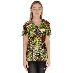 April   Birds Of Paradise 5 Scrub Top by bestdesignintheworld