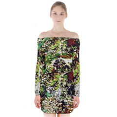 April   Birds Of Paradise 5 Long Sleeve Off Shoulder Dress by bestdesignintheworld