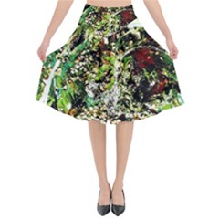 April   Birds Of Paradise 5 Flared Midi Skirt by bestdesignintheworld