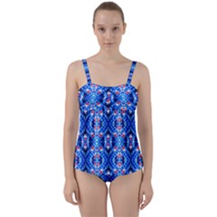 Artwork By Patrick-colorful-27 Twist Front Tankini Set by ArtworkByPatrick