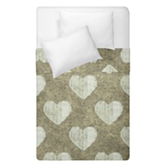 Hearts Motif Pattern Duvet Cover Double Side (single Size) by dflcprints