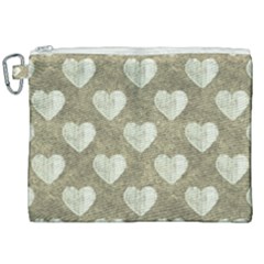 Hearts Motif Pattern Canvas Cosmetic Bag (xxl) by dflcprints