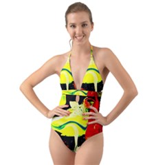 Drama 1 Halter Cut-Out One Piece Swimsuit