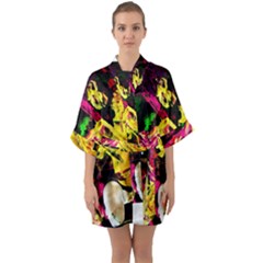 Spooky Attick 1 Quarter Sleeve Kimono Robe by bestdesignintheworld