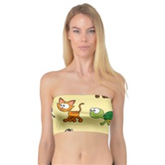 Group Of Animals Graphic Bandeau Top by Sapixe