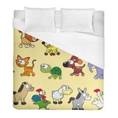 Group Of Animals Graphic Duvet Cover (full/ Double Size) by Sapixe