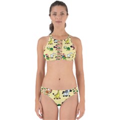 Group Of Animals Graphic Perfectly Cut Out Bikini Set by Sapixe