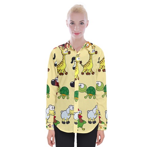 Group Of Animals Graphic Womens Long Sleeve Shirt by Sapixe