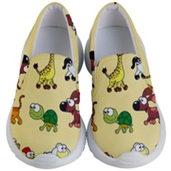 Group Of Animals Graphic Kid s Lightweight Slip Ons by Sapixe