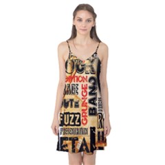 Guitar Typography Camis Nightgown by Sapixe