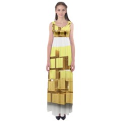 Gold Bars Feingold Bank Empire Waist Maxi Dress by Sapixe