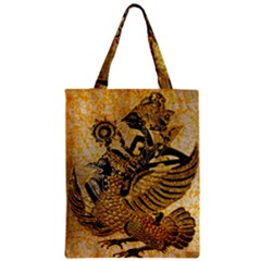 Golden Colorful The Beautiful Of Art Indonesian Batik Pattern Zipper Classic Tote Bag by Sapixe