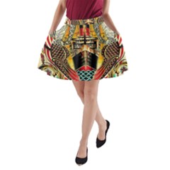 Hail Fine Art Print A-line Pocket Skirt by Sapixe