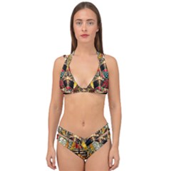 Hail Fine Art Print Double Strap Halter Bikini Set by Sapixe