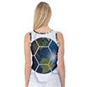 Hexagon Diamond Earth Globe Women s Basketball Tank Top View2