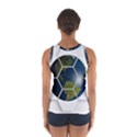 Hexagon Diamond Earth Globe Sport Tank Top  View2