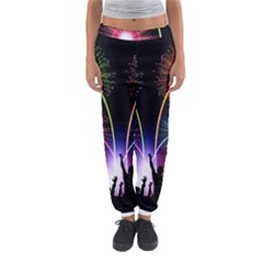 Happy New Year 2017 Celebration Animated 3d Women s Jogger Sweatpants by Sapixe