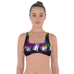 Happy New Year 2017 Celebration Animated 3d Got No Strings Sports Bra by Sapixe