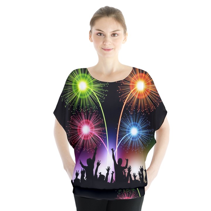 Happy New Year 2017 Celebration Animated 3d Blouse