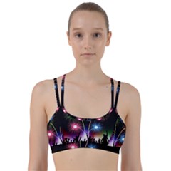 Happy New Year 2017 Celebration Animated 3d Line Them Up Sports Bra by Sapixe