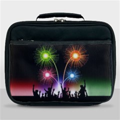 Happy New Year 2017 Celebration Animated 3d Lunch Bag by Sapixe