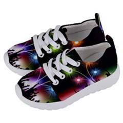 Happy New Year 2017 Celebration Animated 3d Kids  Lightweight Sports Shoes by Sapixe